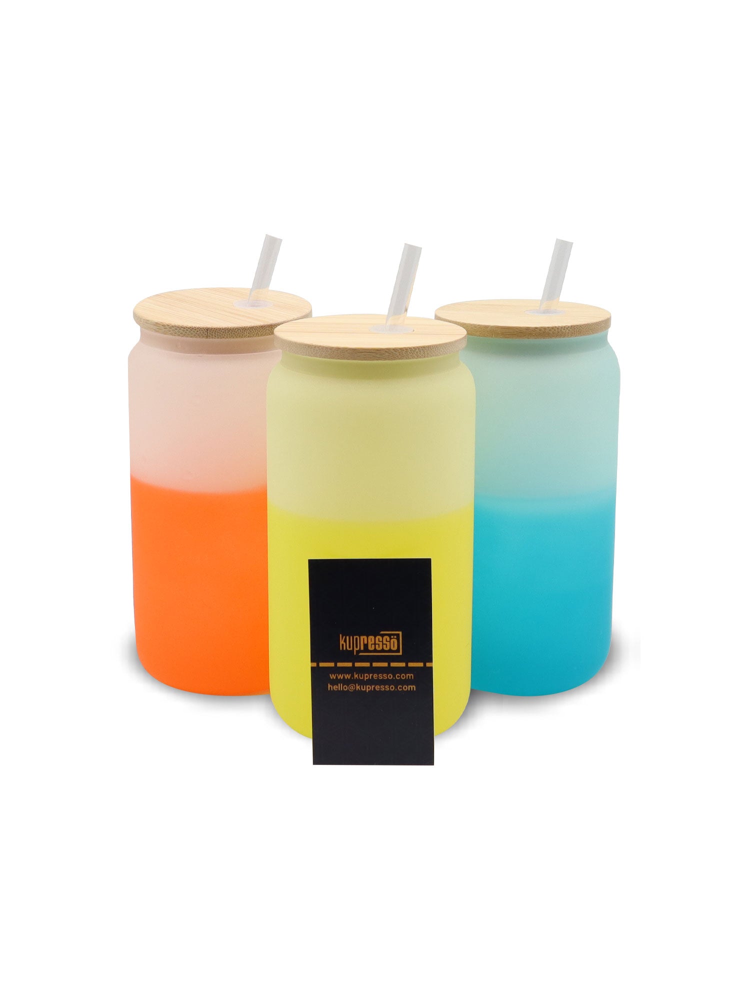 16oz Sublimation Color Changing Glass Jar – Kupresso